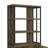 Rustic Herringbone 2-Door Bookcase With Country Charm And Durable Construction