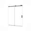 Porte de douche sans cadre, verre trempé de 6 mm de plus avec protection, poignée / rail en acier inoxydable, largeur réglable, installation facile-118574754