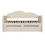 Lit de jour simple rembourré avec dossier en forme de nuage, lit gigogne, 2 tiroirs et ports USB-1317918010