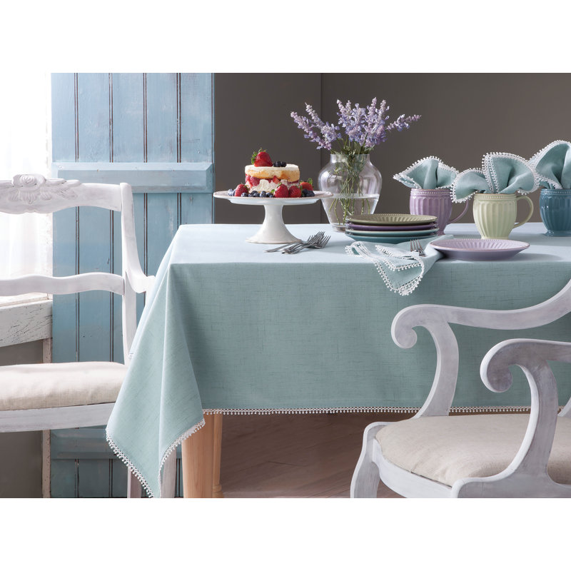Lenox French Perle Solid Tablecloth, 60"X84" Rectangle, Violet