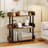 2 PCS 4-Tier Bookshelf with Anti-Tipping Kit Industrial Storage Unit for Living Room Rustic Brown-772047751-772047748-772047771