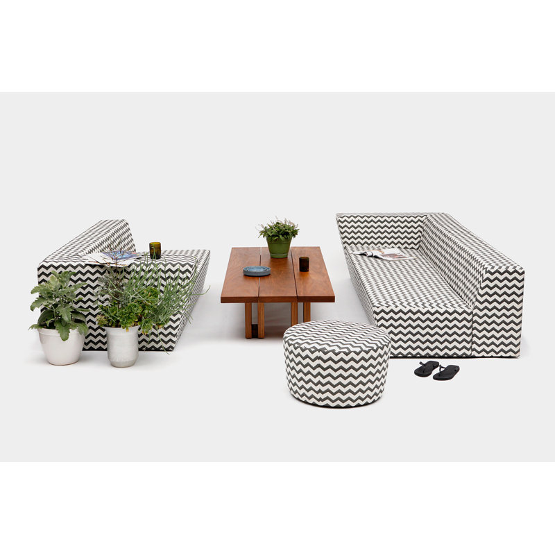 Caroline Sofa, 24" H x 72" W x 43" D, Zigzag