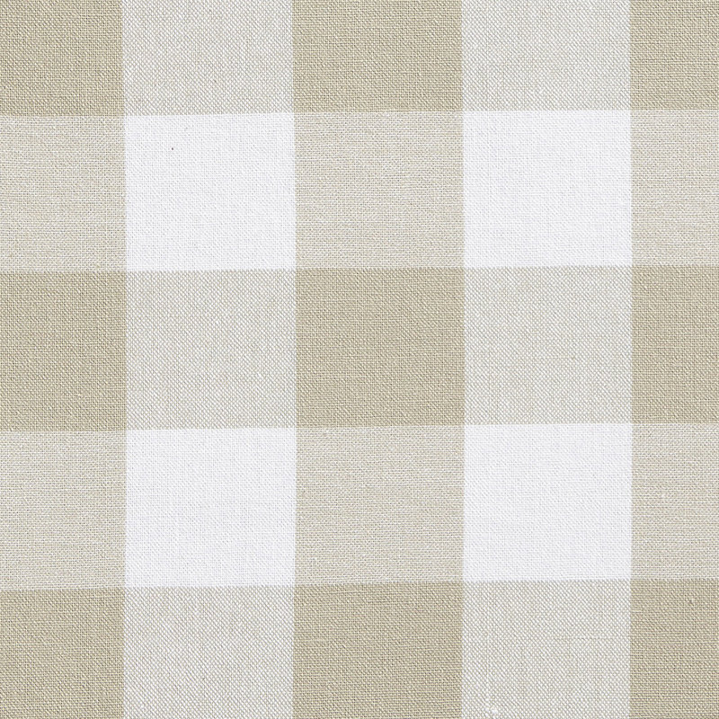 Skookum Cotton Striped Tailored Window Valance, Tan/White
