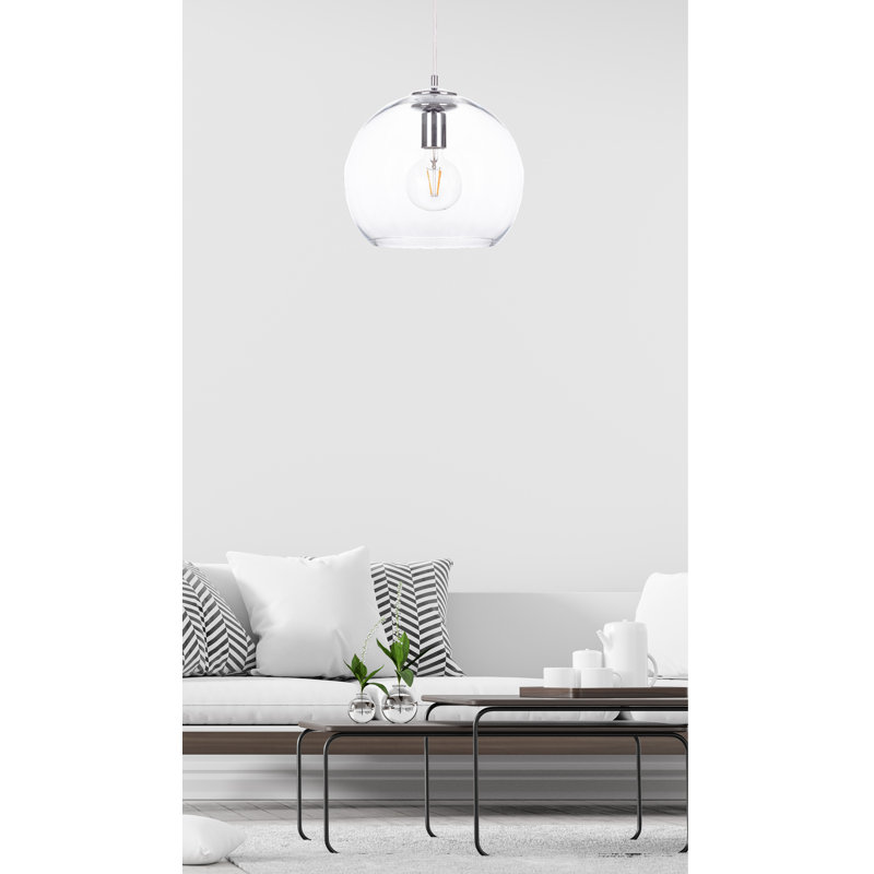 Bobbie-Leigh 1 - Light Sphere Pendant, Silver
