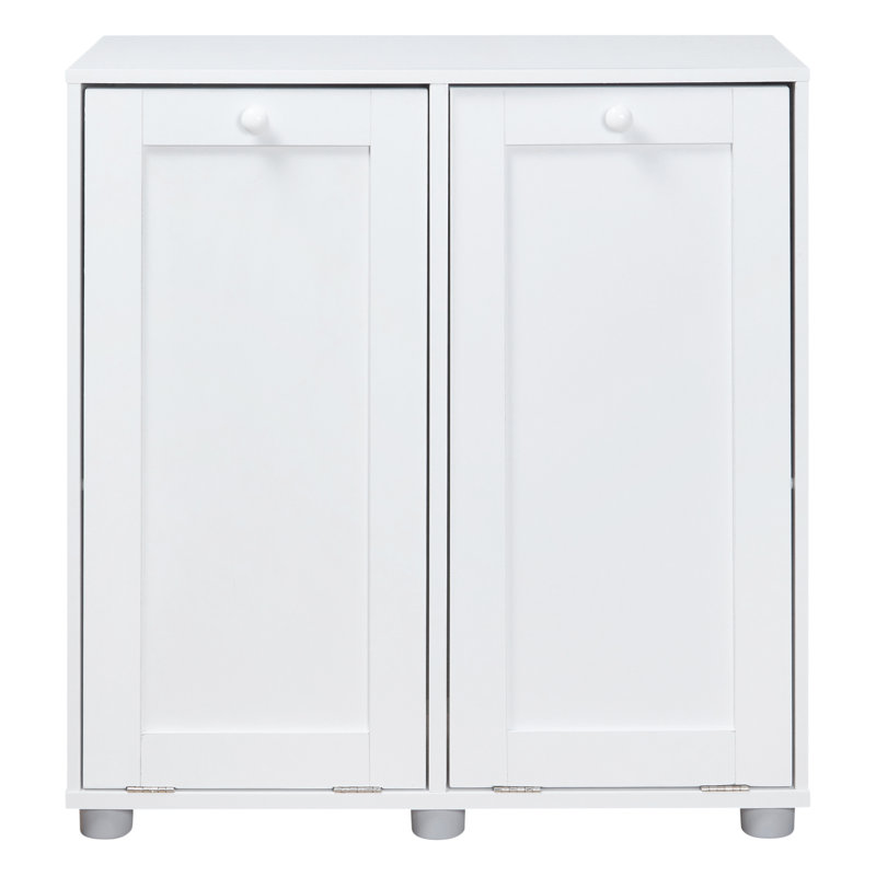 Binali Wood Cabinet Laundry Hamper