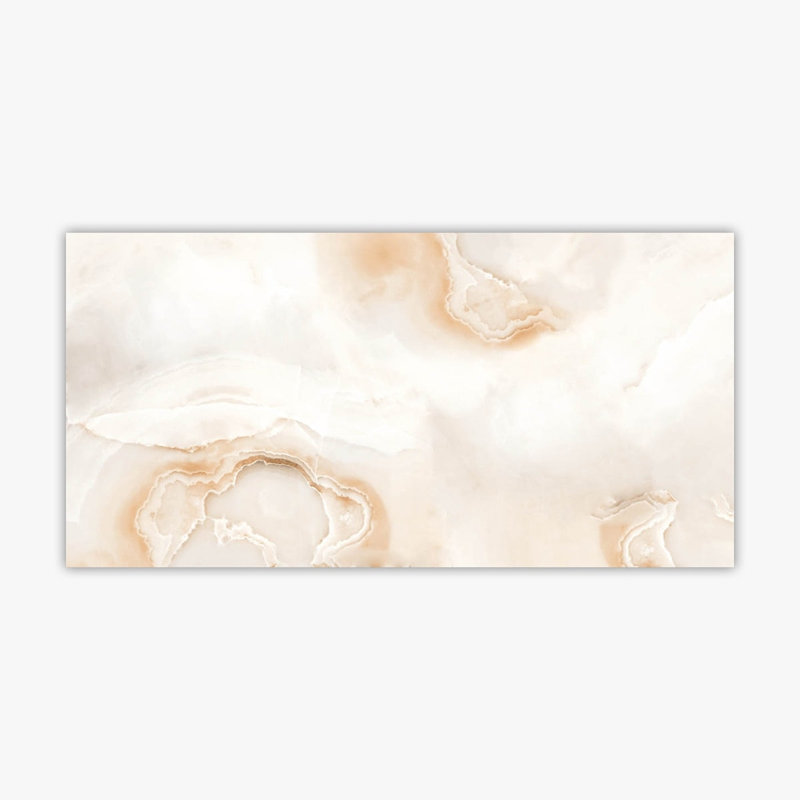 Carreau de mur et de plancher en porcelaine aspect lune 24 "x 48" Moon Pearl