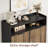 Calixto 39.37" Tilt Out Trash Can Cabinet with Double Hidden Trash Can Holder, Kitchen Free Standing Cabinet-452829348