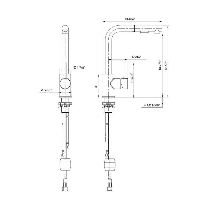 DAX Pull Out Kitchen Faucet