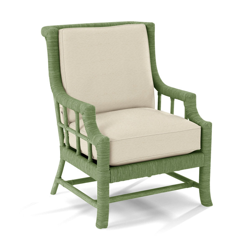 Fauteuil Lafayette, Ivoire Crypton Performance; 0886-91, Céleri
