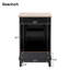 Ensemble de meuble-lavabo avec double meuble-lavabo, double lavabo en céramique, tablette de rangement et tiroirs divisés (miroir non inclus)-111123985