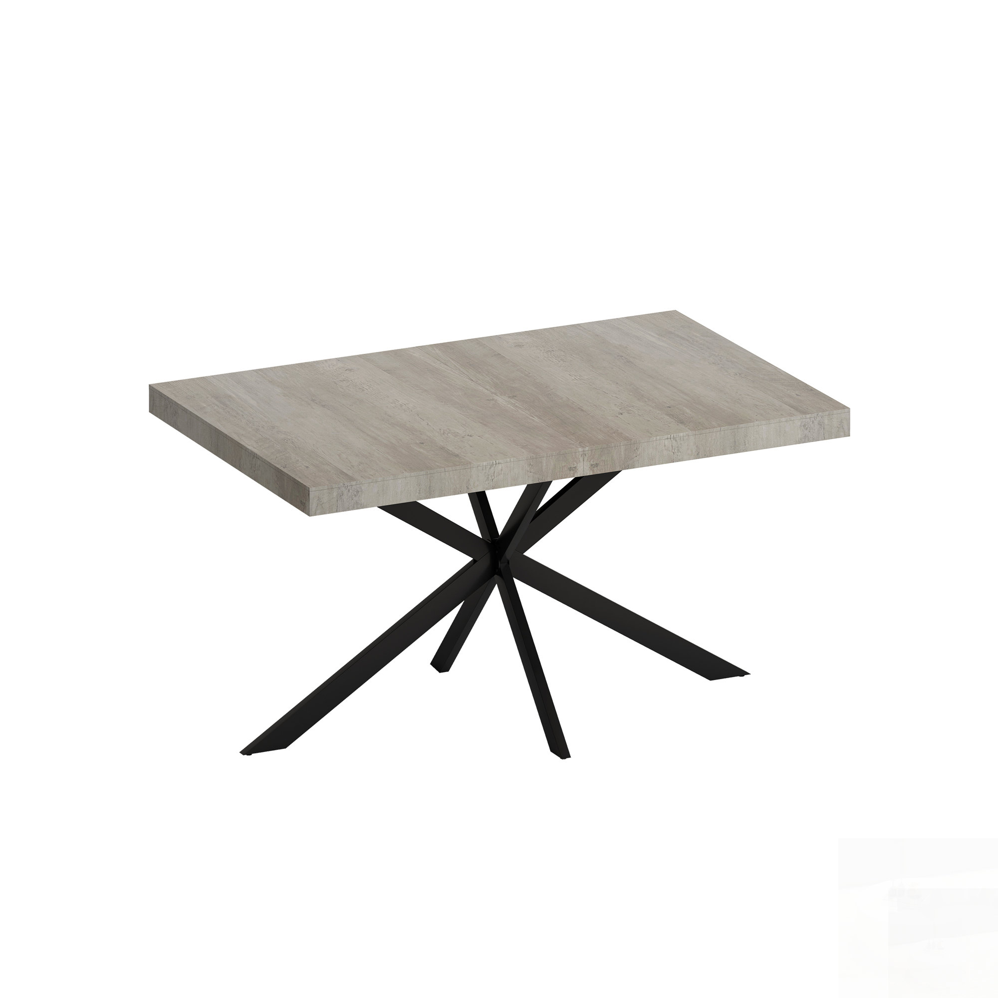 George Oliver Retro Rectangular Stretch Dining Table With Carole Top ...