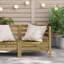 Staveley 63.5cm Wide Wood Patio Sectional-609128803