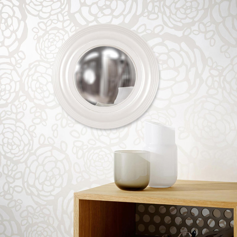 Round Mirror, White