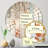 Rustic Farmhouse Planks - Concentric Circles Decorative Mirror-101223076