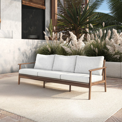 Lyon Solid Acacia Wood Patio Sofa by George Oliver