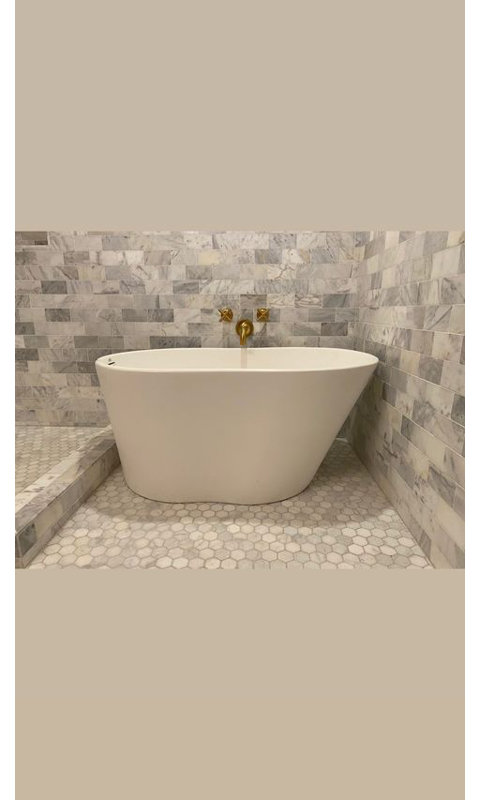 Soho 48'' L Soaking Bathtub, Matte White, White