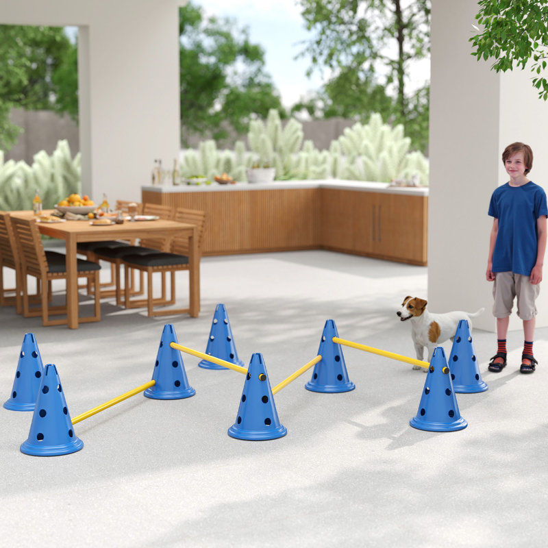 30cm H Plastic Dog Agility, Blue
