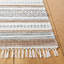 Tapis rayé kilim 106 gris / ivoire-819198821