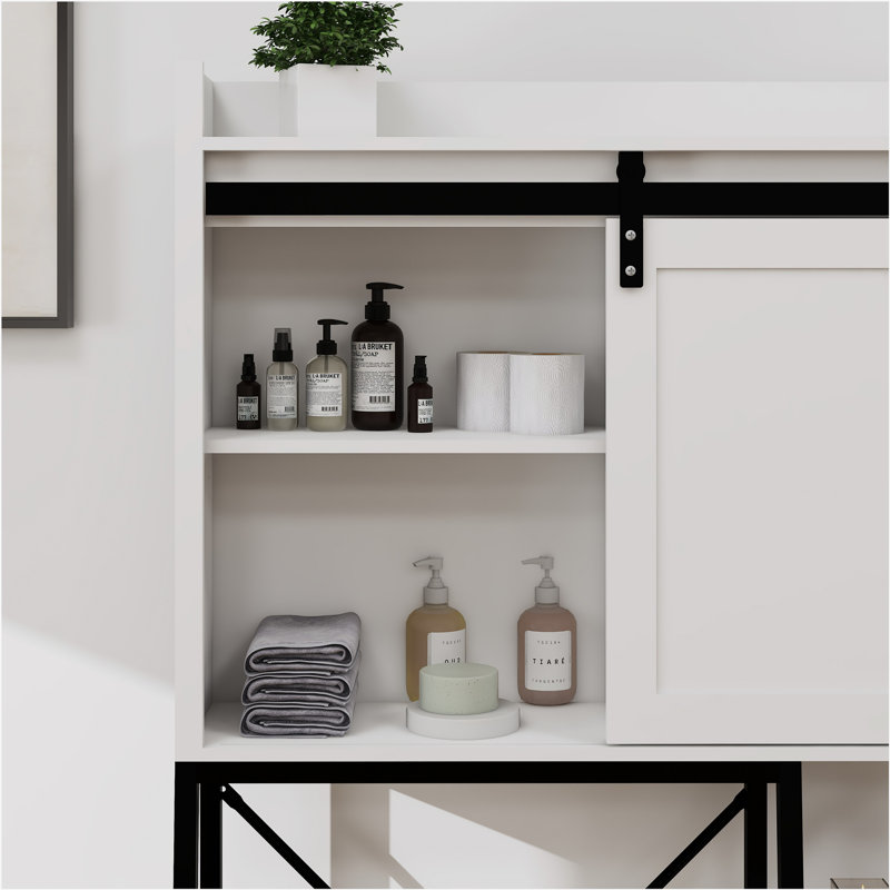 Katiuska Freestanding Bathroom Cabinet,Over The Toilet Storage Cabinet, 64.56" H x 32.48" W x 11.81" D Duplicate