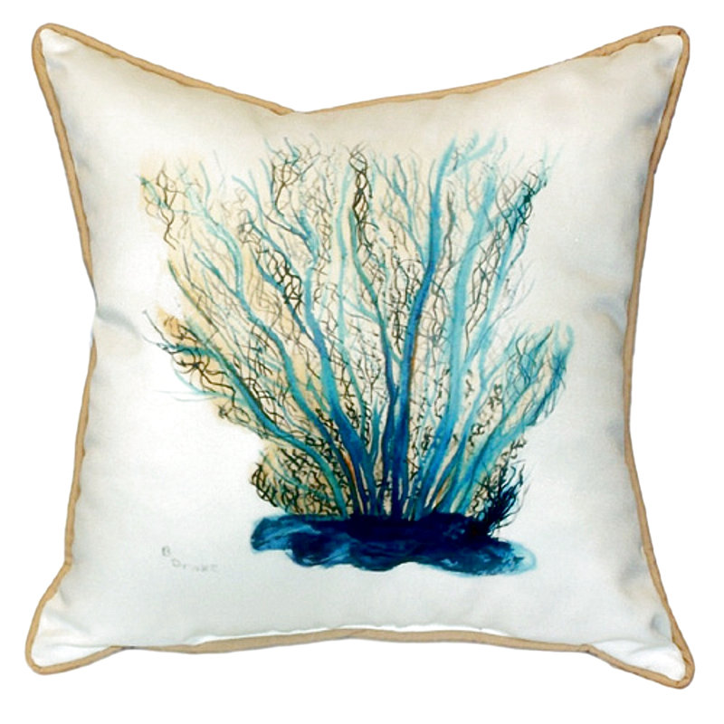 Coastal Outdoor Throw Pillow