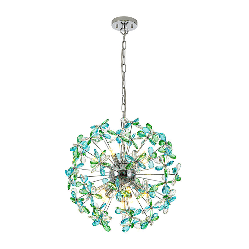 Lustre spoutnik en cristal 11 lumières