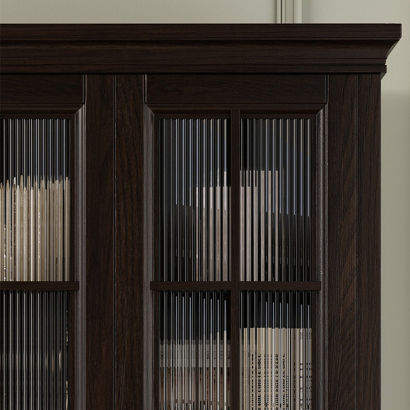 Bibliothèque à porte en verre