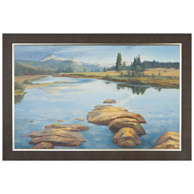 Lac réfléchissant par Sullivan - peinture encadrée