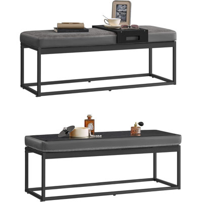 Rosaelena Polypropylene / Olefin Upholstered Bench