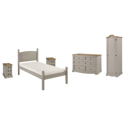 Palmea Solid Wood Piece Bedroom Set