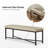 Anahli 50.5'' W Modern Genuine Leather Bench with Button-tufted and Metal Legs-576891789
