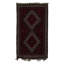 Hand-Knotted High-Quality Red and Black Area Rug