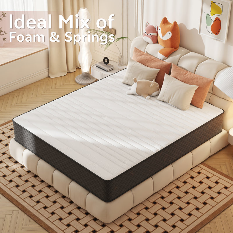 Matelas hybride moyen Alwyn Home Innerspring Matress, Grand, Profil haut (12 po)