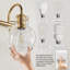 Luminaire de salle de bain à intensité variable avec abat-jour transparent Zeline Light-459428865-423053968