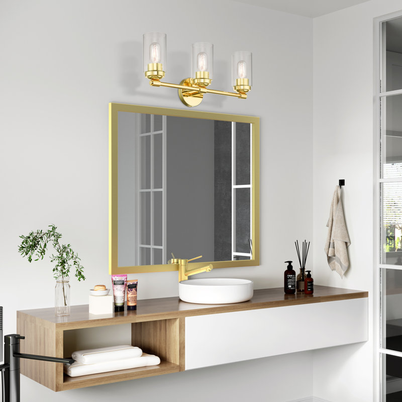 Alyson 3 - Light Dimmable Vanity Light, Polished Brass