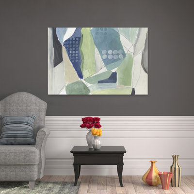 Blue Dreams Abstract Geometric Modern Art
