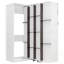 Grand lit escamotable avec supports de rangement cachés-309830117