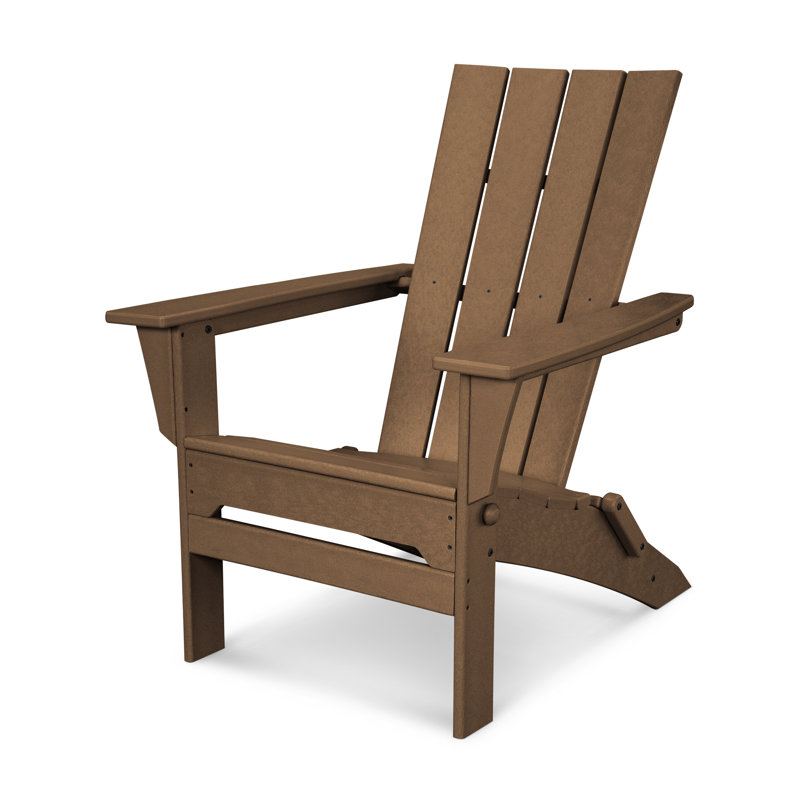 POLYWOOD Quattro Folding Adirondack, Teak