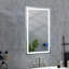 Miroir de salle de bain à DEL avec avant et rétroéclairage, grands miroirs muraux à intensité variable avec mémoire, 3 couleurs, miroir de meuble-lavabo à DEL-338501444