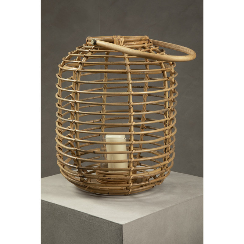 Bourbeau Wicker Tabletop Lantern