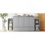 Grand lit escamotable avec tiroirs et tablettes de rangement spacieux, idéal pour les chambres d'amis ou les chambres compactes-744208240
