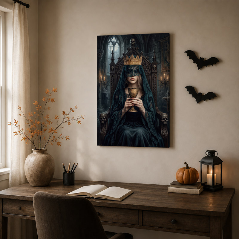Art gothique sur toile, Halloween gothique, H 18 po x l 12 po