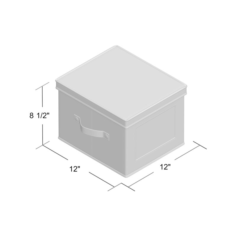 Boîte en tissu pour fenêtre Urban, H 8,5 po x l 12 po P 12 po