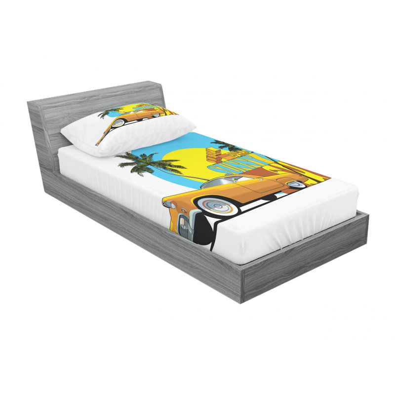 Microfiber Sheet Set, Twin Sheet Set with Fitted Sheet