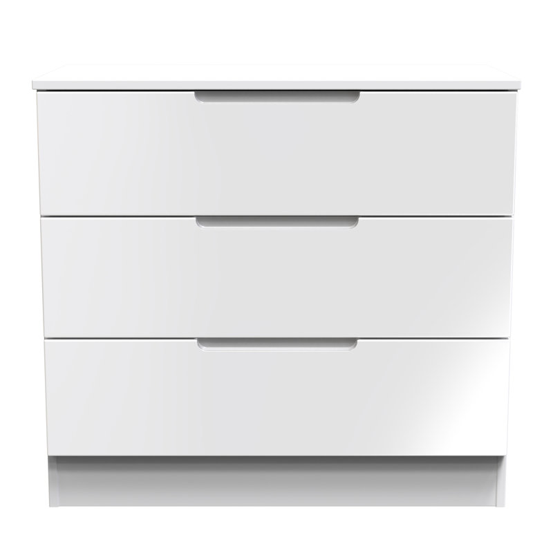 74cm W 3 - Drawer Chest of Drawers, White