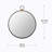 Iron Frame Vertical Round Mirror
