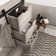 Bathroom Vanity With Sink, Faucet, Mirror, Sliding Barn Door, And Drawers