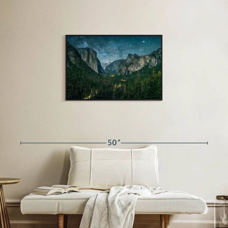 Yosemite, Cadre flottant noir, 31 po x 21 po