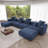 Nikodemos 6 - Piece Upholstered Boneless Sectional-52856832