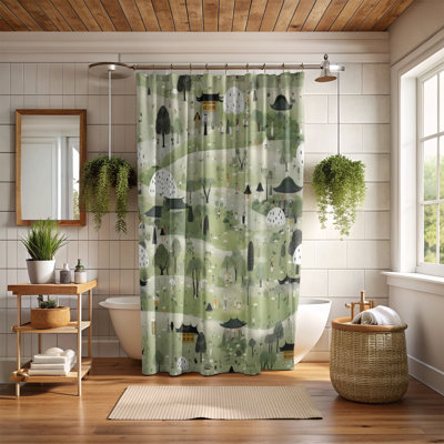 Rideau de douche Gentle Rainfall - Premium