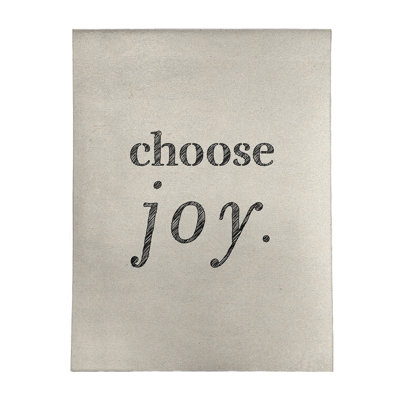 Tapis en polyester à citation manuscrite choose joy